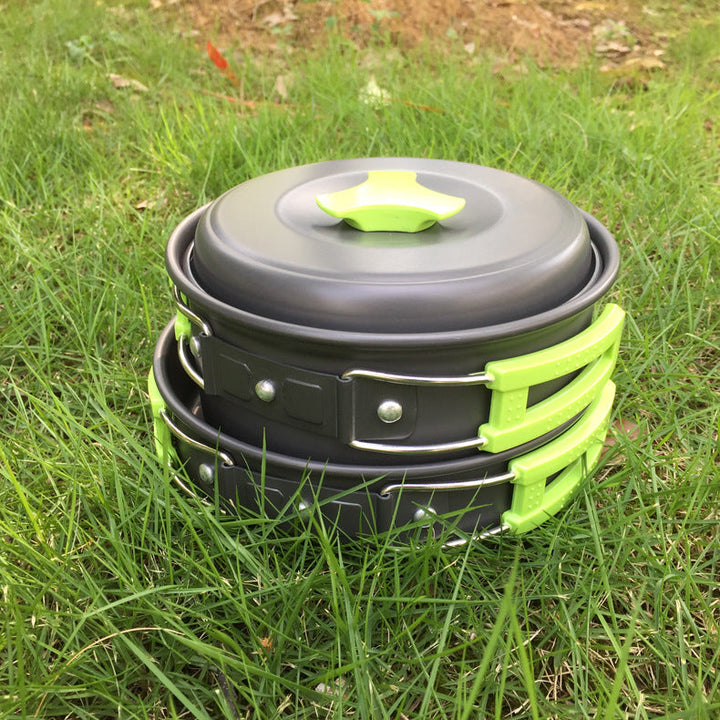 Elevate Your Camping Experience with Our Outdoor 1-2 People Cookware Set