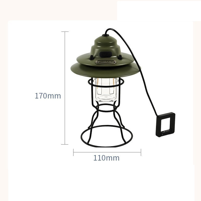 Illuminate Your Adventures with the Portable Retro Barn Lantern