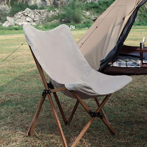 Experience Ultimate Comfort with Our Folding Wooden Camping Chair