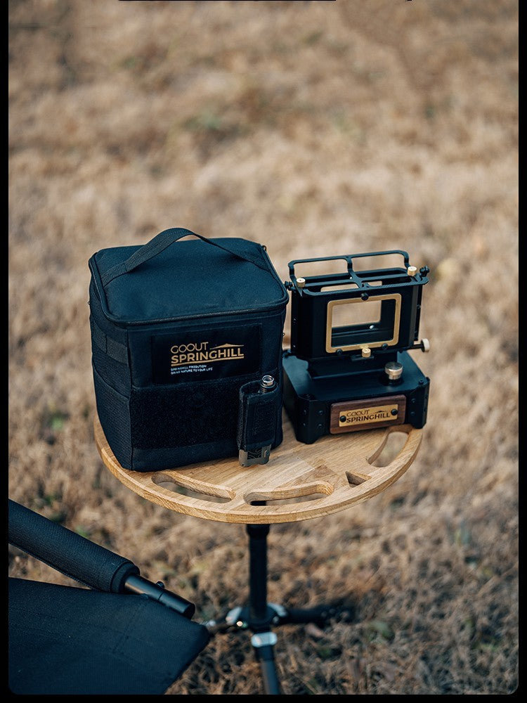 Discover the Ultimate Outdoor Companion: The Camping Glass Lamp Mini Stove Tea-boiling