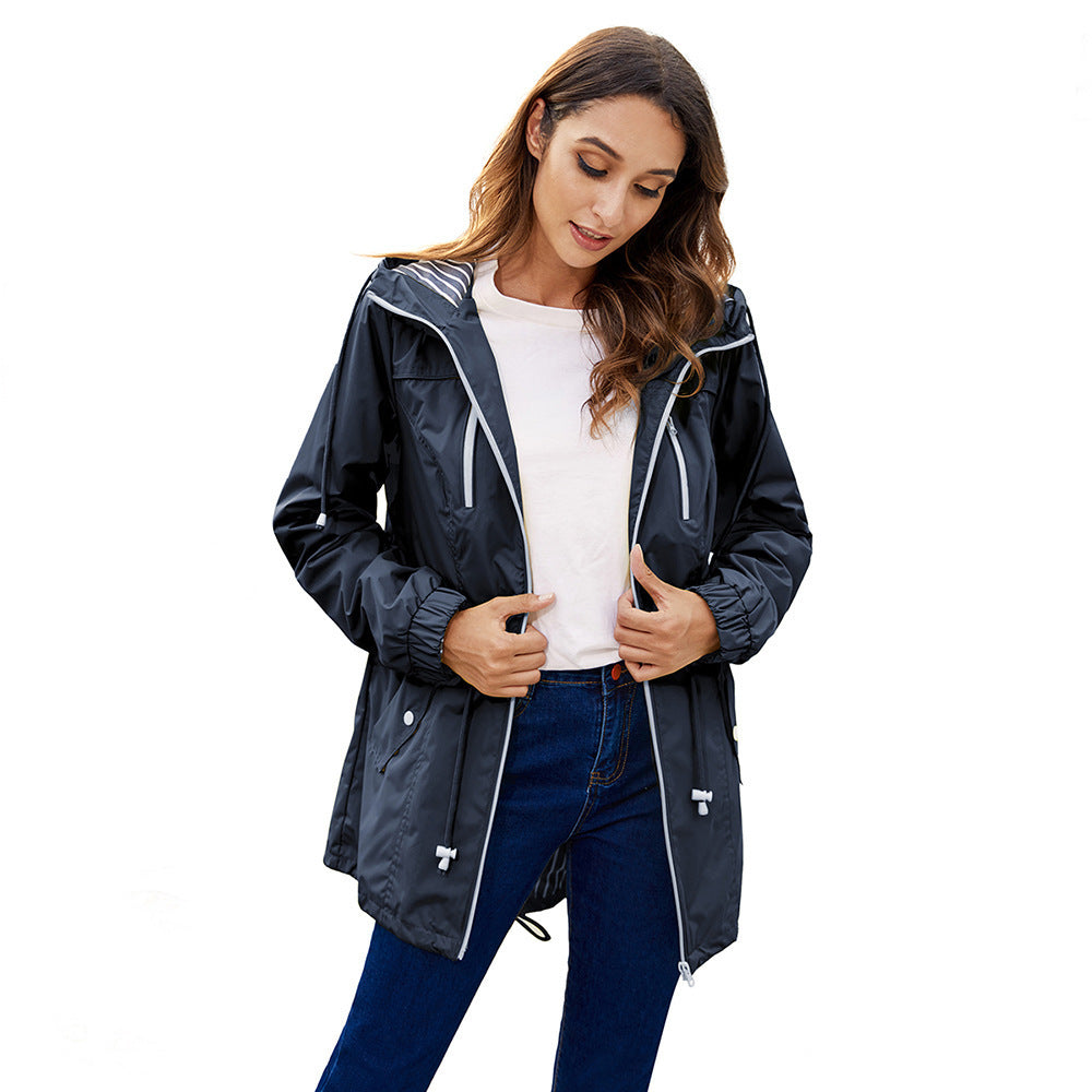 Outdoor Hiking One-piece Women Jacket
