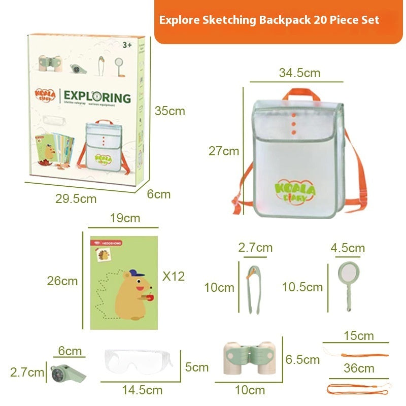 Children's Educational Outdoor Adventure Wild Insect Observation Camping Toys Suit