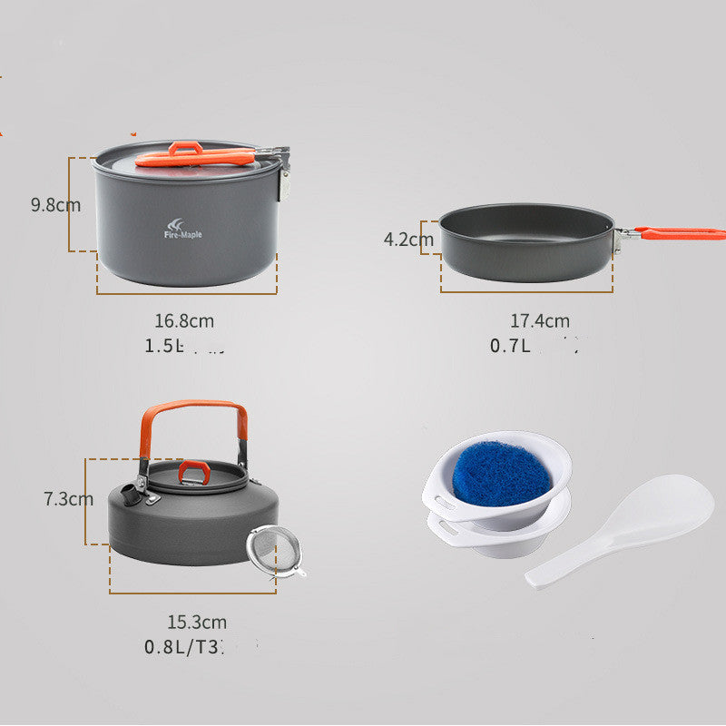 Outdoor Camping Portable Cookware Set