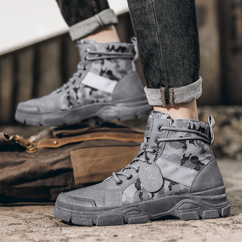 New Canvas High-top Hiking Boots
