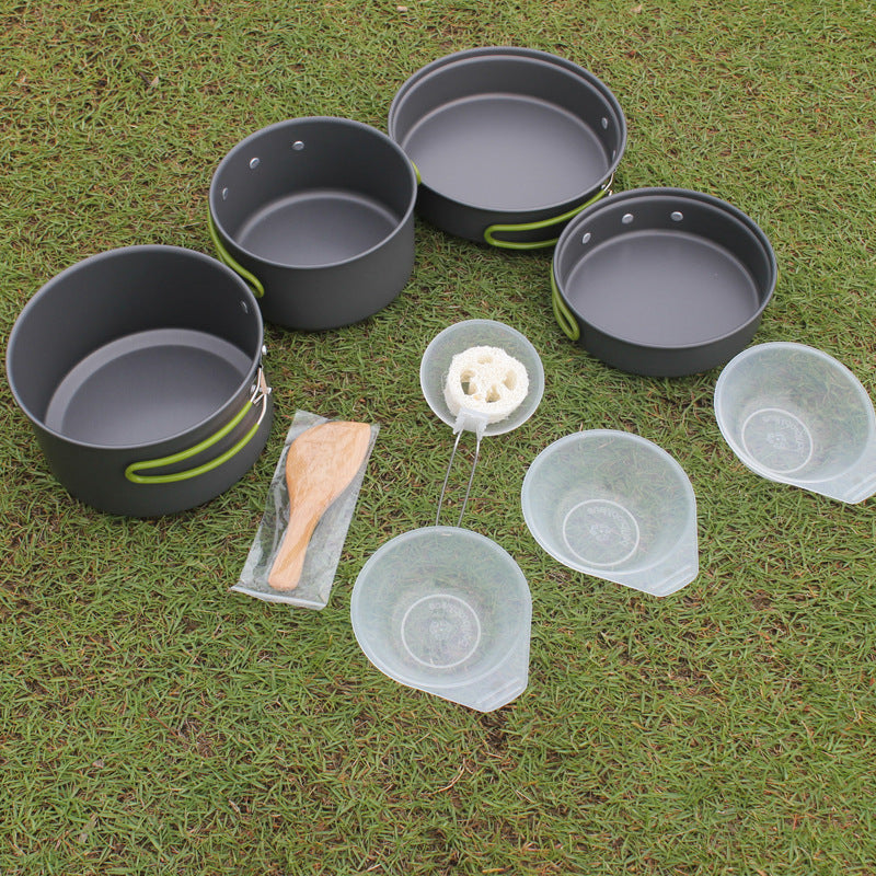 Outdoor Portable Cookware Pan Pot Bowl
