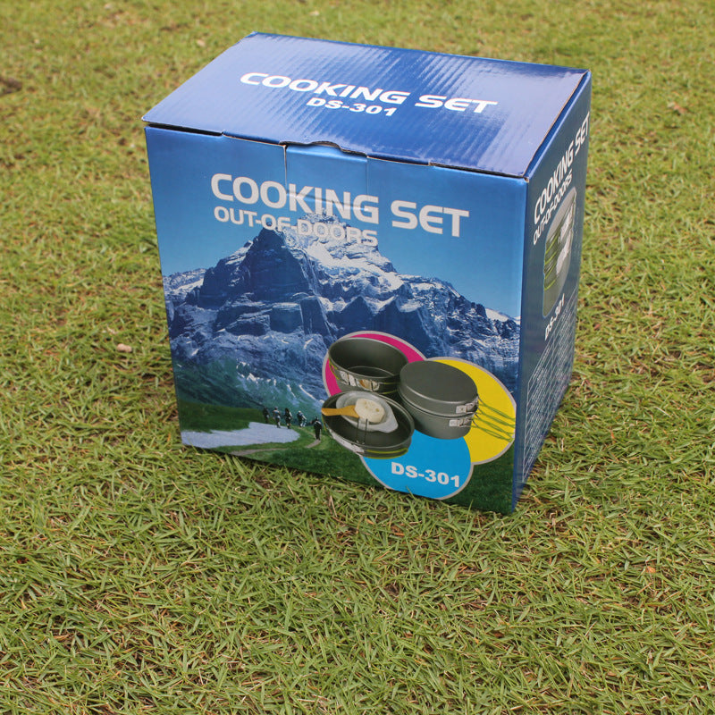 Outdoor Portable Cookware Pan Pot Bowl