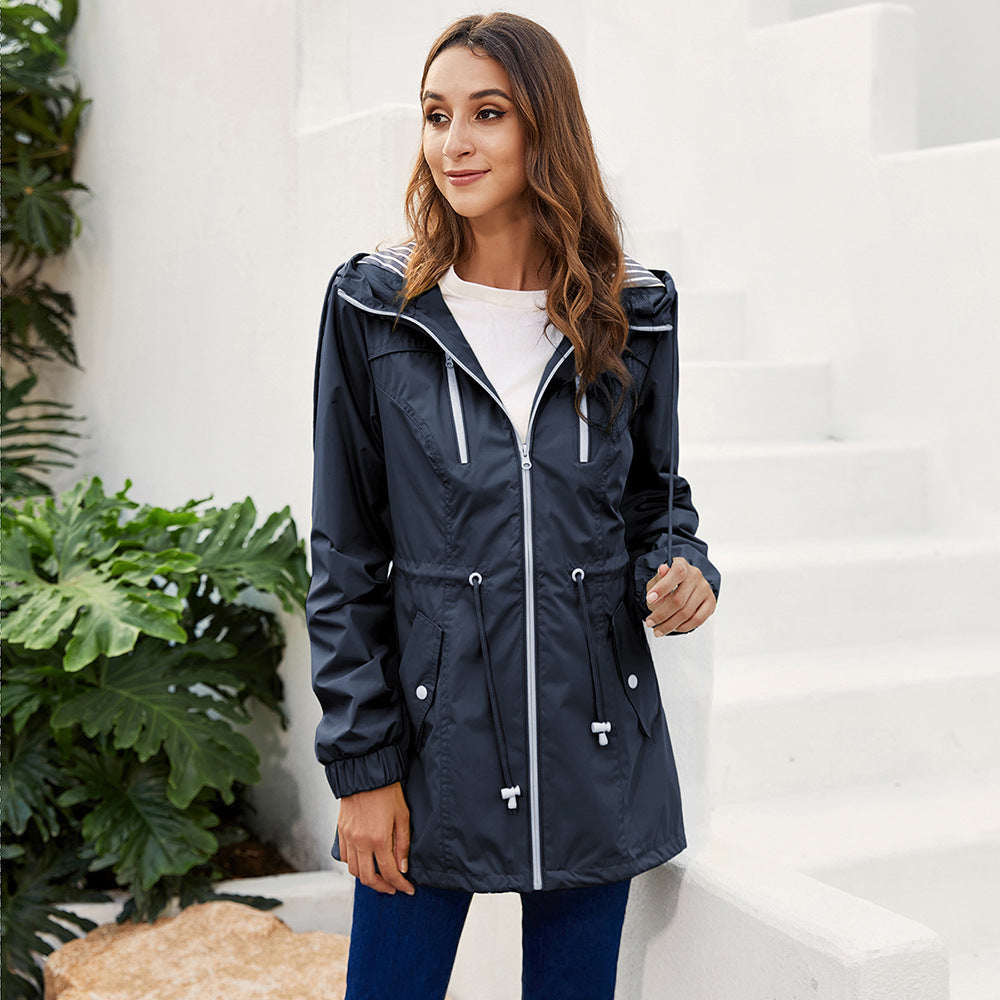 Outdoor Hiking One-piece Women Jacket