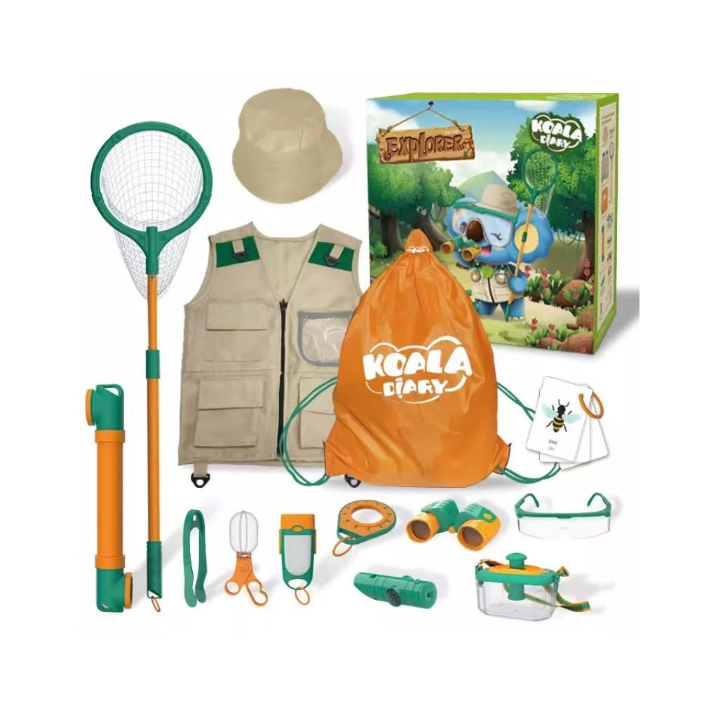 Children's Educational Outdoor Adventure Wild Insect Observation Camping Toys Suit