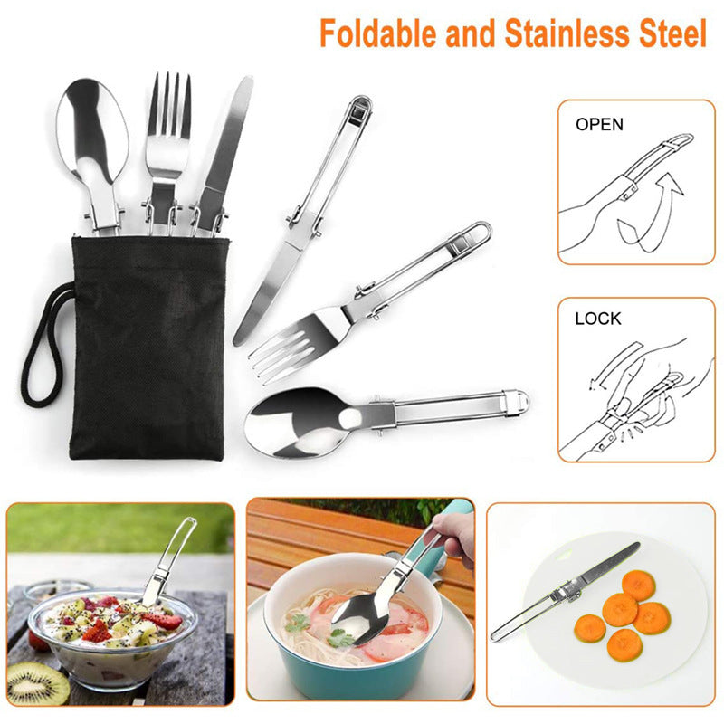 Camping Pot Folding Mini Cookware